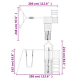 ZNTS Outdoor Playset Impregnated Wood Pine 3155836