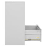 ZNTS Filing Cabinet Light Grey 90x46x103 cm Steel 336291