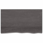 ZNTS Wall Shelf Dark Brown 100x60x cm Treated Solid Wood Oak 363810