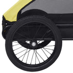 ZNTS Pet Bike Trailer Yellow and Black 92596