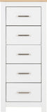 ZNTS Portland 5 Drawer Narrow Chest 100-102-183