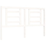 ZNTS Bed Frame without Mattress White King Size Solid Wood Pine 3192887