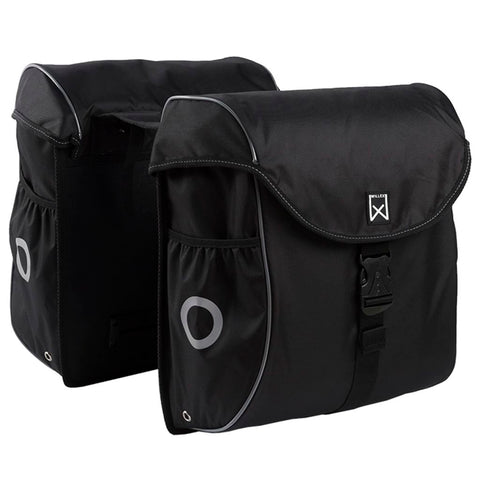 ZNTS Willex Bicycle Panniers 38 L Black and Silver 16101 421051