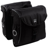 ZNTS Willex Bicycle Panniers 300 Flexi 24 L Black and Silver 424101