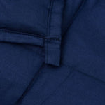 ZNTS Weighted Blanket Blue 200x200 cm 13 kg Fabric 350743