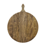 ZNTS RE-Engineered Large Round Serving Platter Mango Wood ENG115
