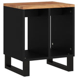 ZNTS Side Table 40x31x46 cm Solid Wood Acacia&Engineered Wood 350645