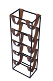 ZNTS Tall leather sling Wine Rack - 5 bottle Leather GLAD02