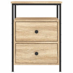 ZNTS Bedside Cabinets 2 pcs Sonoma Oak 44x45x60 cm Engineered Wood 826006