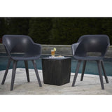 ZNTS Keter Outdoor Chairs Akola 2 pcs Graphite 422804