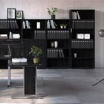 Prima Bookcase 5 Shelves in Black woodgrain 7208042161