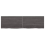 ZNTS Wall Shelf Dark Brown 140x40x cm Treated Solid Wood Oak 363823