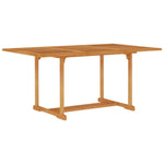 ZNTS 5 Piece Garden Dining Set Solid Teak Wood 3059547