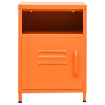 ZNTS Nightstand Orange 35x35x51 cm Steel 336219
