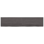 ZNTS Wall Shelf Dark Brown 180x40x cm Treated Solid Wood Oak 363839