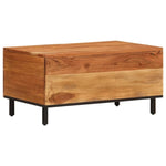 ZNTS Coffee Table 80x50x40 cm Solid Wood Acacia 356860