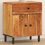 ZNTS Bedside Cabinet 50x33x60 cm Solid Wood Acacia 356866