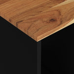 ZNTS Side Table 40x31x46 cm Solid Wood Acacia&Engineered Wood 350645