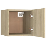 ZNTS Bedside Cabinets 2 pcs Sonoma Oak 30.5x30x30 cm Engineered Wood 3079716
