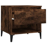ZNTS Side Tables 2 pcs Smoked Oak 50x46x50 cm Engineered Wood 819559