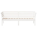 ZNTS Day Bed without Mattress White 75x190 cm Small Single Solid Wood Pine 842883