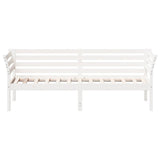 ZNTS Day Bed without Mattress White 75x190 cm Small Single Solid Wood Pine 842883