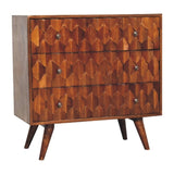 Pineapple Chestnut Carved Chest IN3295