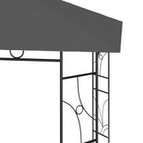 ZNTS Gazebo 4x3x2.7 m Anthracite 160 g/m² 313917