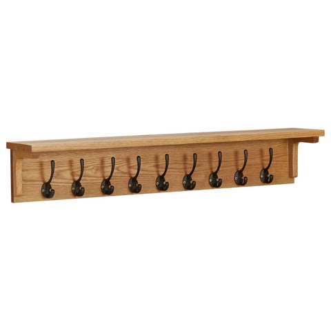 ZNTS Coat Rack 90x16x16 cm Solid Oak Wood 289192