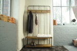 ZNTS RE-Engineered Hall Bench / Coat rack Mango Wood ENG049