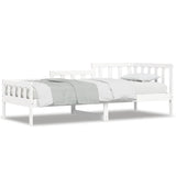 ZNTS Day Bed without Mattress White 80x200 cm Solid Wood Pine 840368