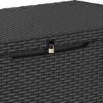 ZNTS Keter Garden Storage Box Capri 302 L Anthracite Ecom 407756