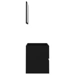 ZNTS 2 Piece Bathroom Furniture Set Black Engineered Wood 804873