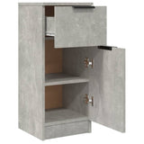 ZNTS Sideboards 2 pcs Concrete Grey 30x30x70 cm Engineered Wood 811124