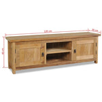 ZNTS TV Cabinet Solid Teak 120x30x40 cm 244485