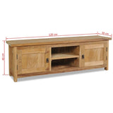 ZNTS TV Cabinet Solid Teak 120x30x40 cm 244485