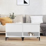 ZNTS Side Tables 2 pcs White 50x46x50 cm Engineered Wood 819549