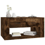 ZNTS Coffee Table Smoked Oak 80x50x40 cm Engineered Wood 816533