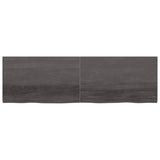 ZNTS Wall Shelf Dark Brown 200x60x cm Treated Solid Wood Oak 363850