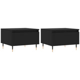 ZNTS Coffee Tables 2 pcs Black 50x46x35 cm Engineered Wood 830847