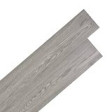 ZNTS Self-adhesive PVC Flooring Planks 5.21 m 2 mm Dark Grey 330183