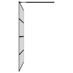 ZNTS Walk-in Shower Screen Frosted Tempered Glass 118x190 cm 145687