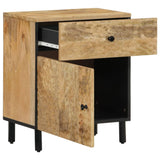 ZNTS Bedside Cabinet 50x33x60 cm Solid Wood Mango 356899