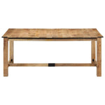 ZNTS Dining Table 180x90x75 cm Solid Wood Mango 358949