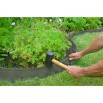 ZNTS Nature Garden Border Edging Textured 0.12x12 m 5 mm Grey 447499