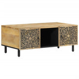 ZNTS Coffee Table 100x54x40 cm Solid Wood Mango 358224