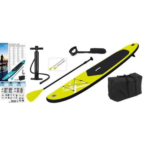ZNTS XQ Max Stand-up Paddle Board 285 cm Inflatable Lime and Black 441937