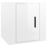 ZNTS Wall Mounted TV Cabinets 2 pcs High Gloss White 40x34.5x40 cm 816645