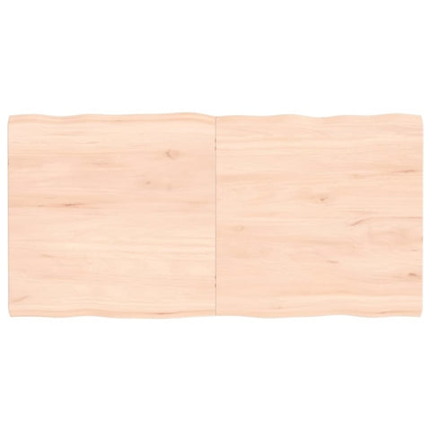 ZNTS Table Top 120x60x cm Untreated Solid Wood Live Edge 363894