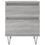 ZNTS Bedside Cabinets 2 pcs Grey Sonoma 40x35x50 cm Engineered Wood 830681